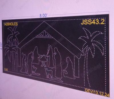 JSS43.2 NATIVITY OF JESUS  PARTS 4X8 FEET 1426 HOLES