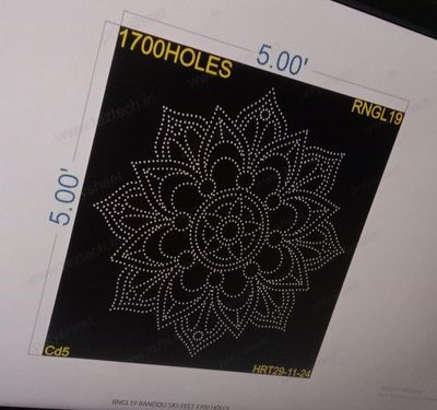 RNGL19  RANGOLI 5X5 FEET 1700 HOLES