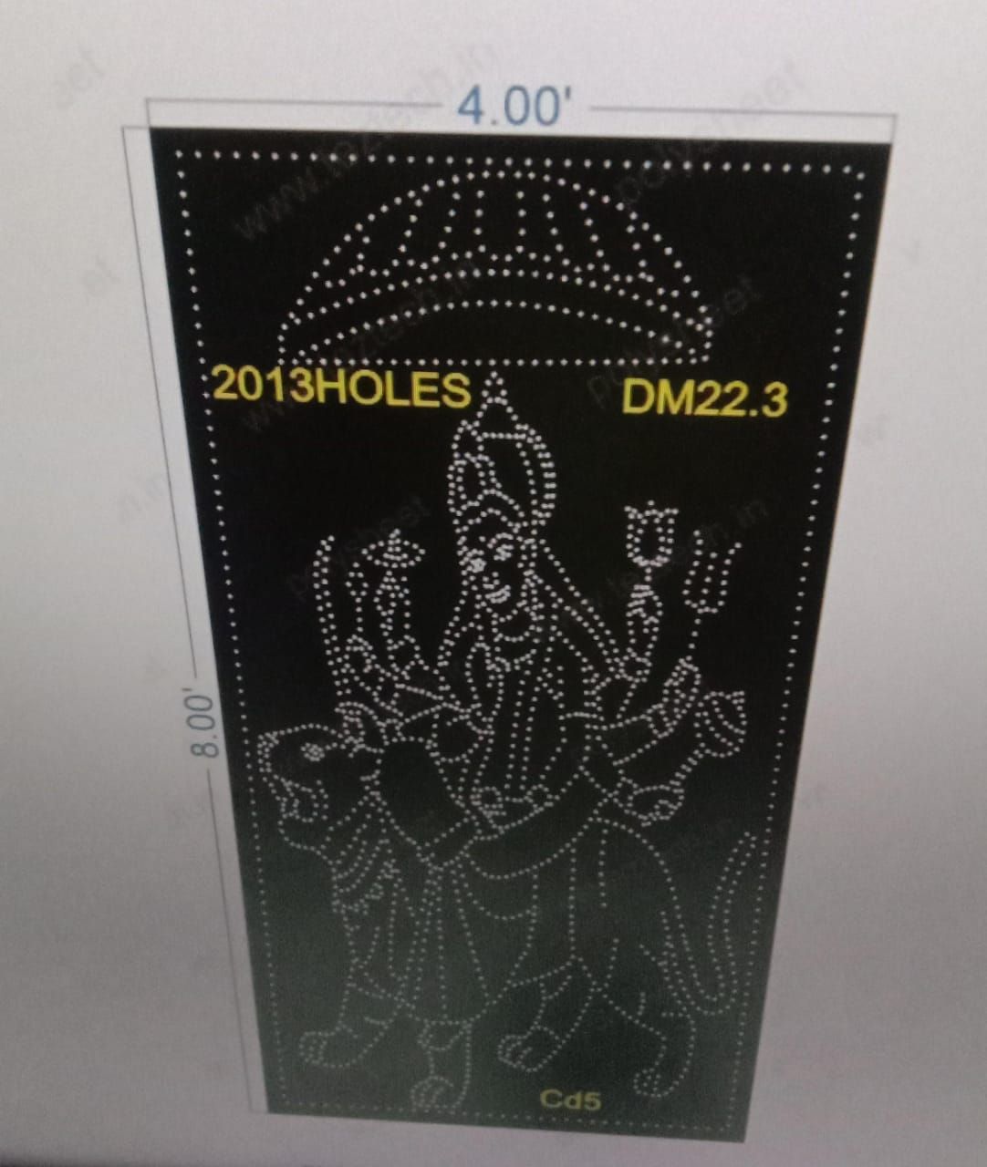 DM22.3 DEVI MATA 4X8 FEET 2013HOLES