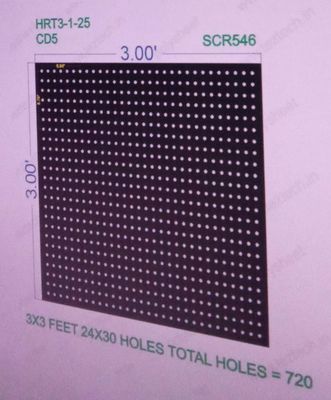 SCR546  3X3  FEET 24X30 HOLES SCREEN TOTAL HOLES=720