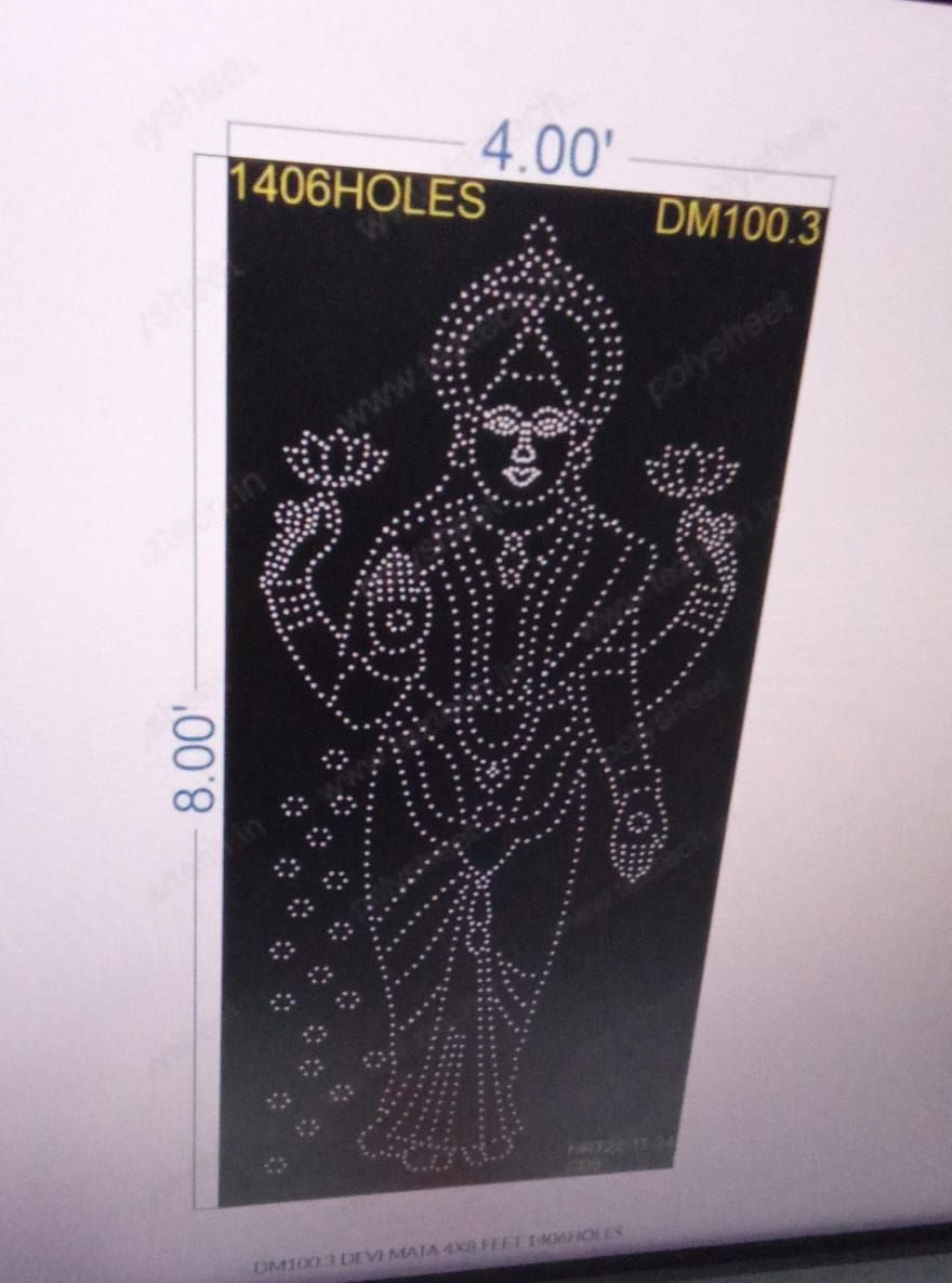 DM100.3  DEVI MATA 4X8 FEET 1406HOLES