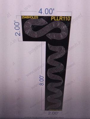 PLLR110 PILLER 2 PARTS 12X2 FEET 2548 HOLES