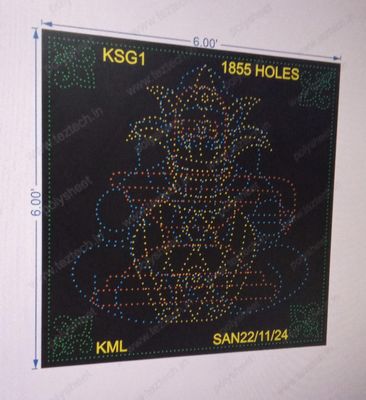 KSG1 KALASH, SHIVLING, GANPATI 6X6 FEET 1855 HOLES