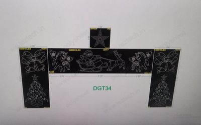 DGT34 DESIGNER GATE 4 PARTS 13X24 FEET 5448 HOLES