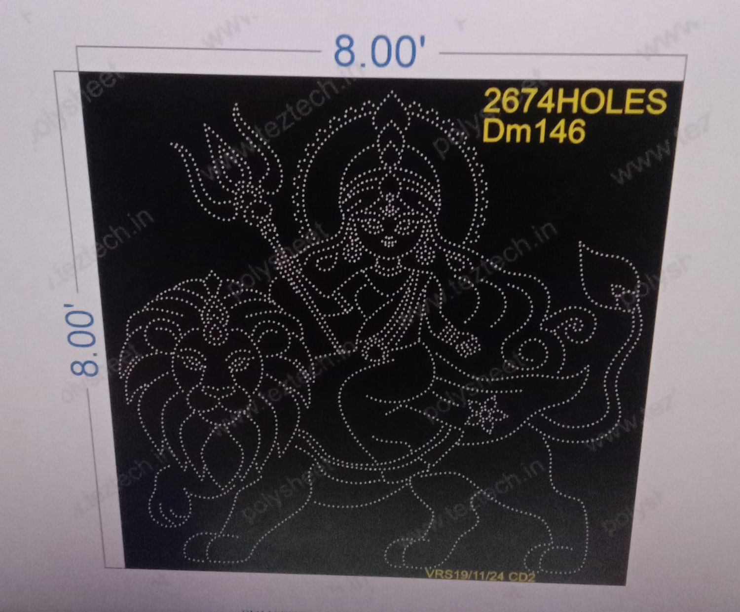 DM146 DEVI MATA 1 PART 8X8 FEET 2674 HOLES