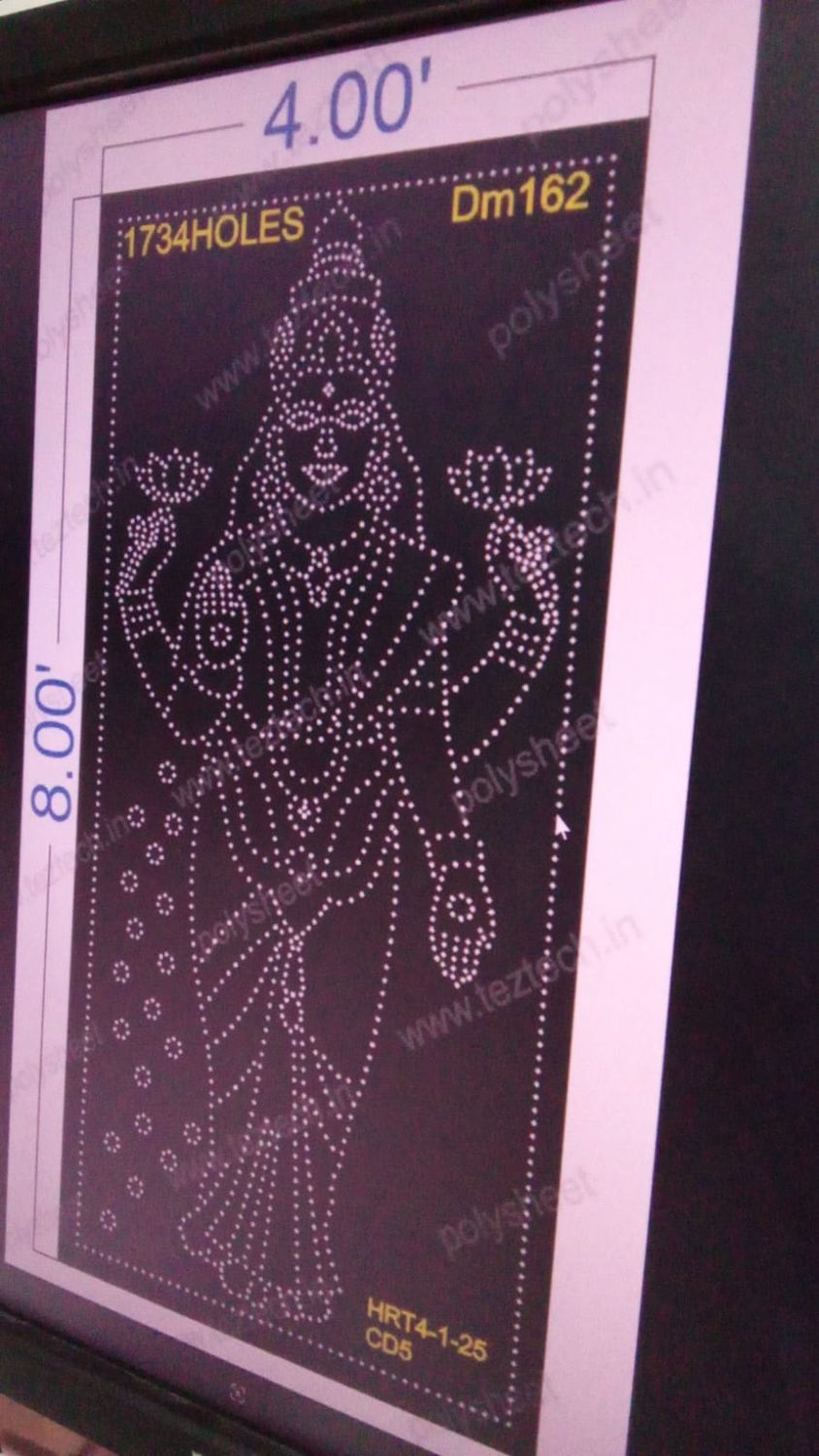 DM162 DEVI MATA  8X4 FEET 1734 HOLES