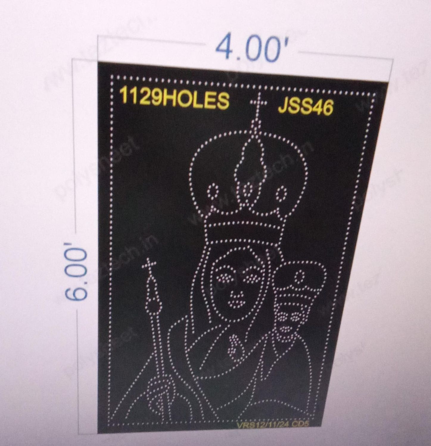 JSS46 Our lady of good health 1 PART 6X4 FEET 1129 HOLES