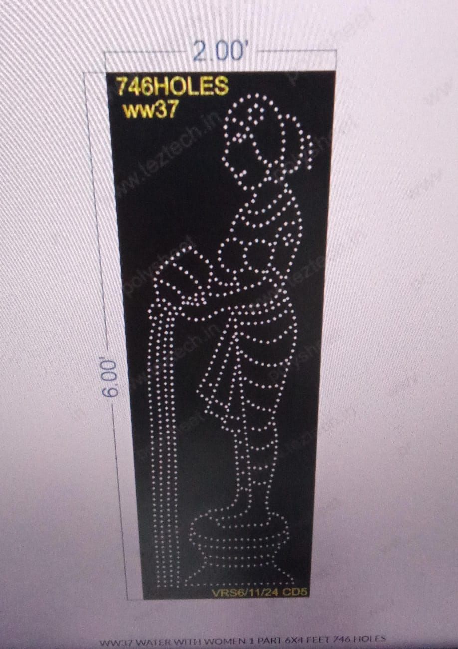 WW37 WATER WITH WOMEN 1 PART 6X4 FEET 746 HOLES
