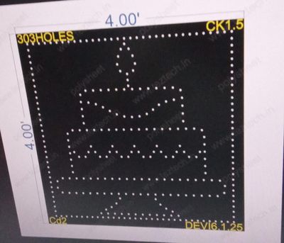 CK1.5 CAKE WITH BORDER 1 PART 4X4 FEET 303 HOLES