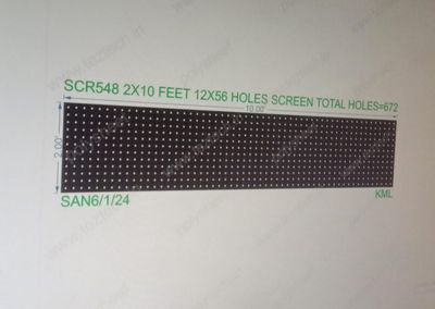 SCR548 2X10 FEET 12X56 HOLES SCREEN TOTAL HOLES=672