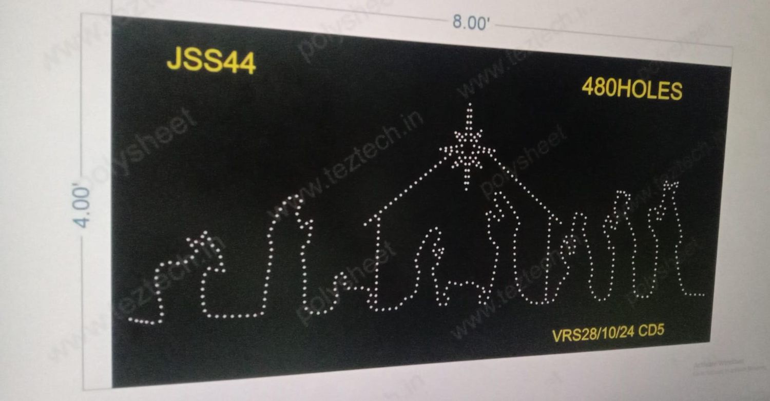 JSS44 NATIVITY OF JESUS 1 PART 4X8 FEET 480 HOLES