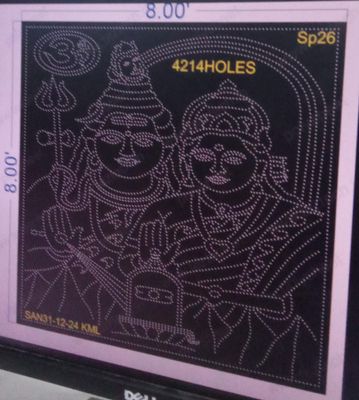 SP26  SHIV PARVTI 8X8 FEET 4214 HOLES (2 PARTS)