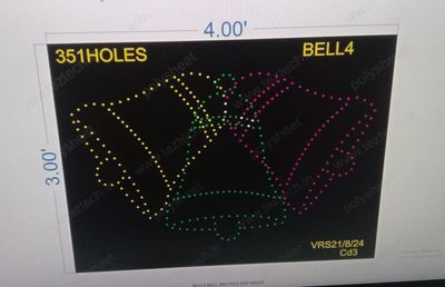 BELL4 BELL 3X4 FEET 350 HOLES