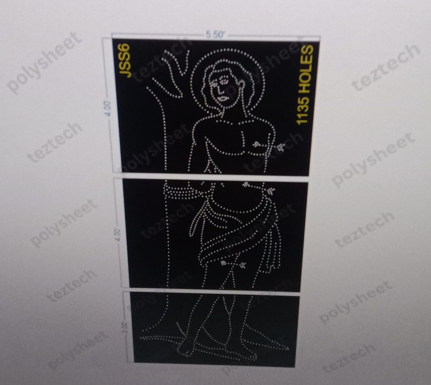JSS6 ST.SEBASTIAN 11X5.5FEET 1135HOLES