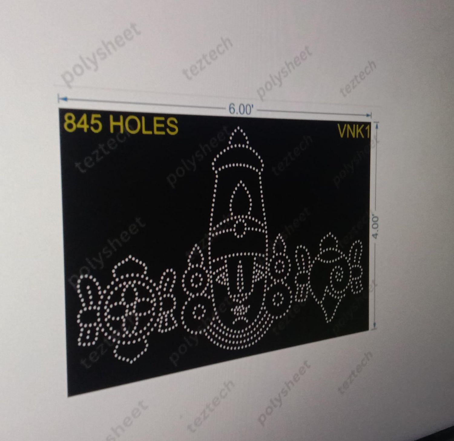 VNK1 VENKATESWARA   4X6 FEET 845 HOLES