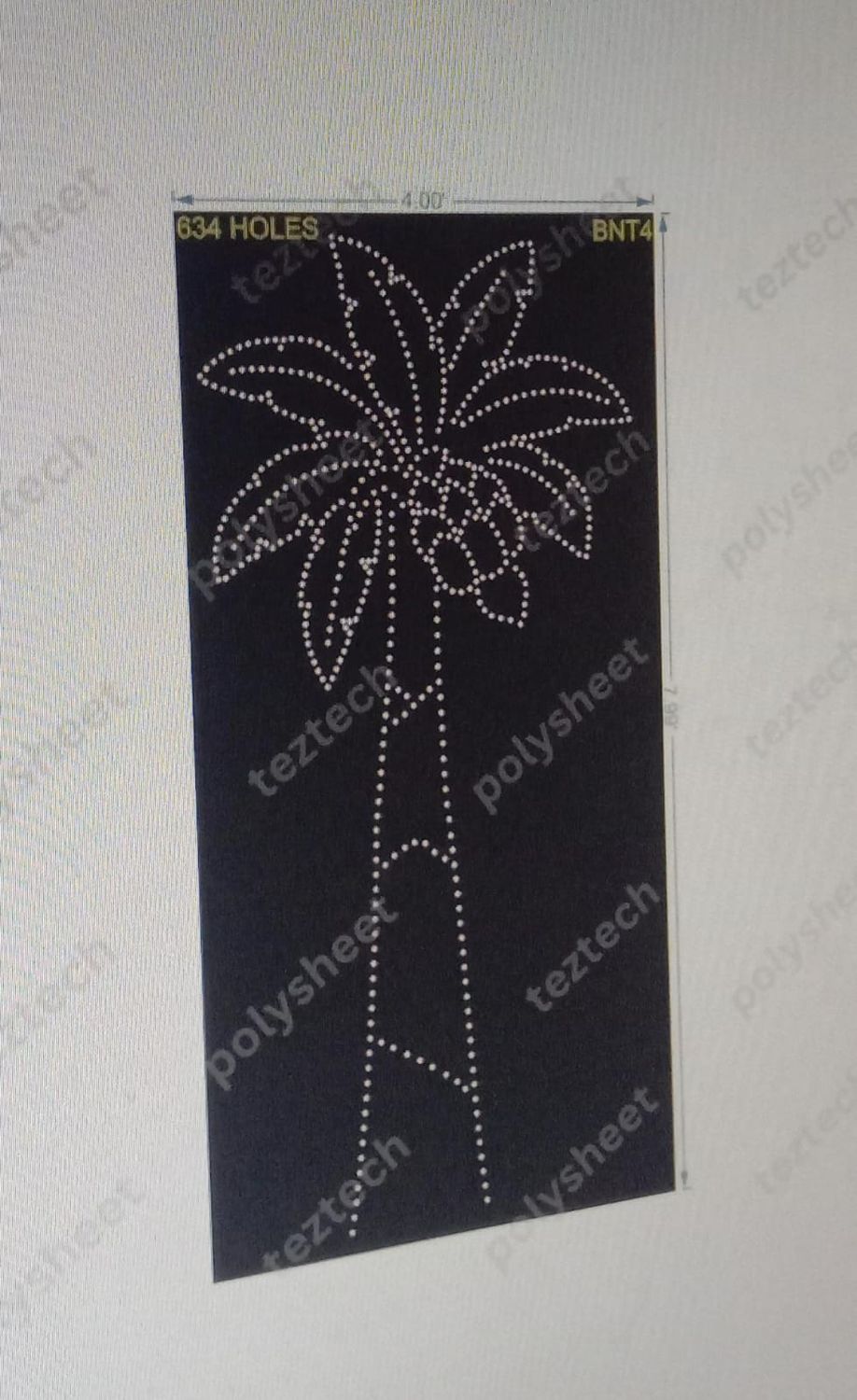 BNT4 BANANA TREE 8X4 FEET 634 HOLES