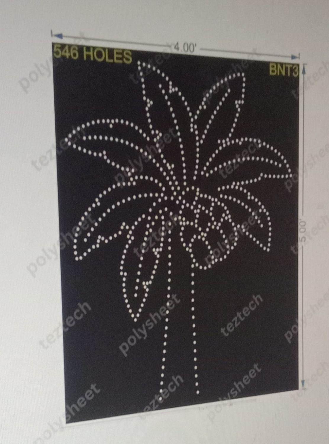 BNT3 BANANA TREE 5X4 FEET 546 HOLES