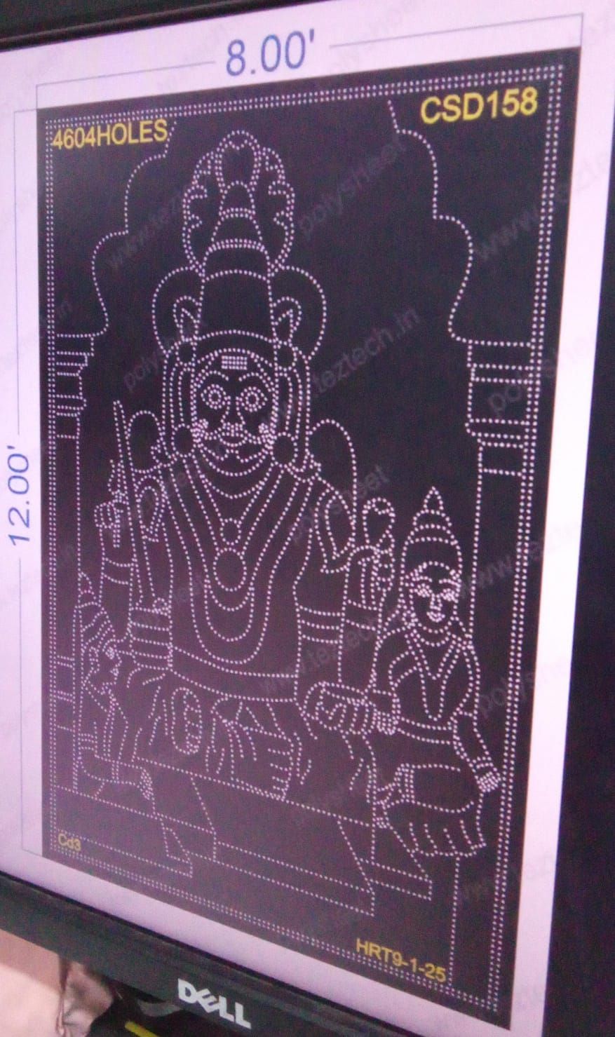 CSD158 MALANA SWAMY  4 PART 12X8 FEET 4604 HOLES