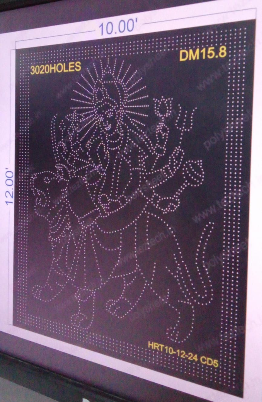DM15.8 DEVI MATA 10X12 FEET 3020 HOLES (3PARTS)