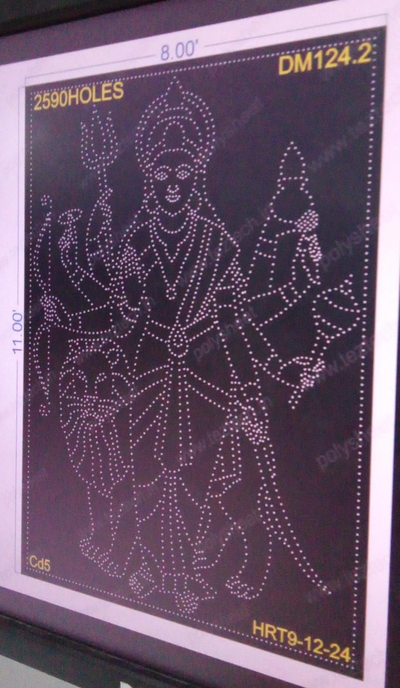 DM124.2  DEVI MATA 11X8 FEET 2590 HOLES