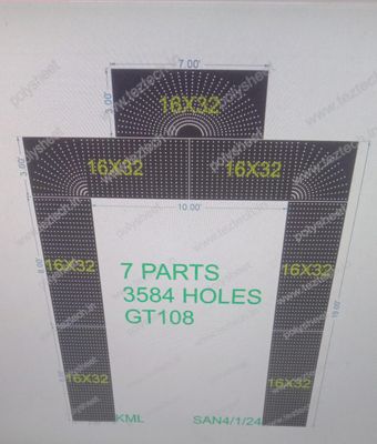GT108 GATE  7 PARTS  3584 HOLES