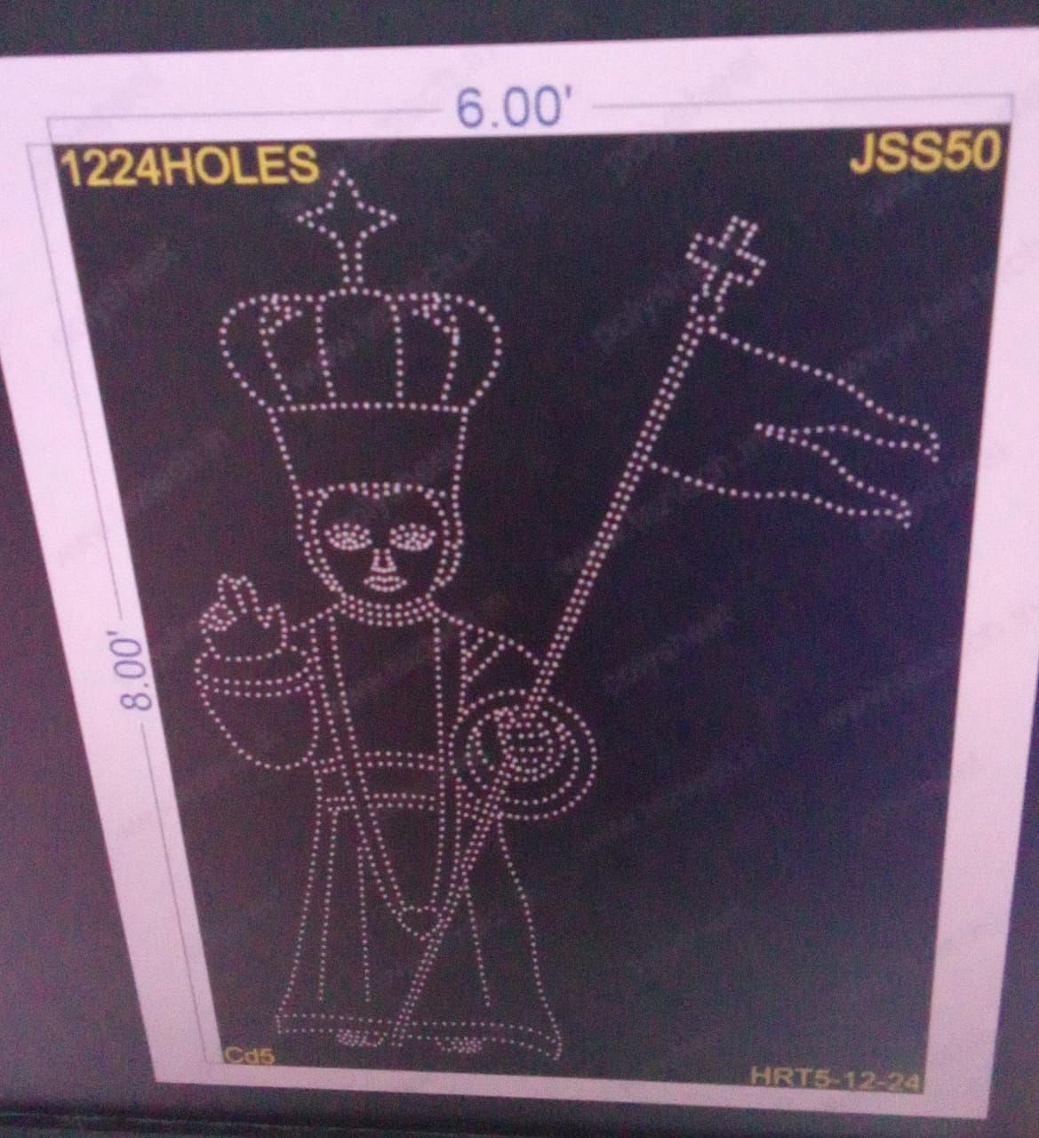 JSS50  JUSSES  8X6 FEET 1224 HOLES (2PARTS)