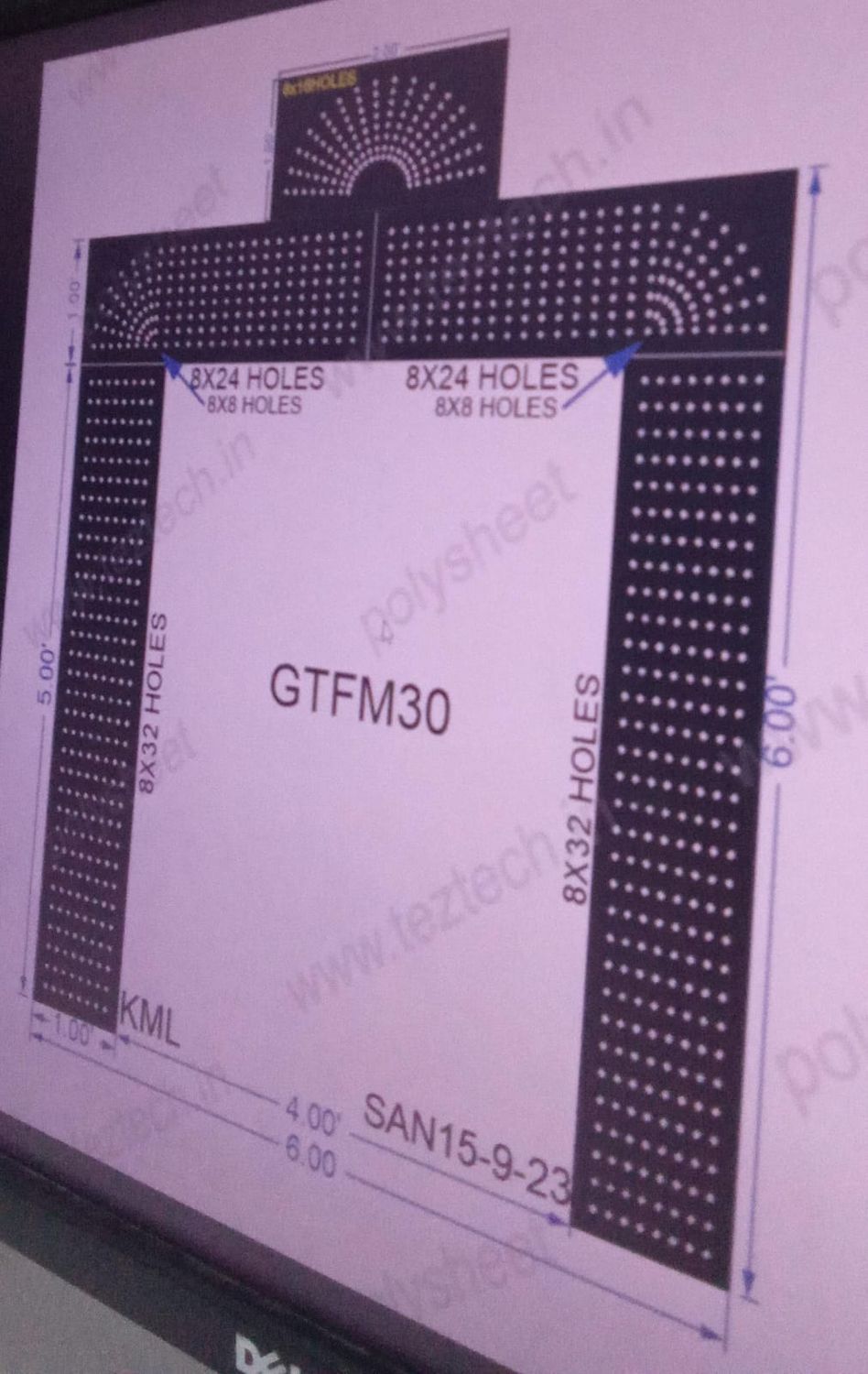 GTFM30 GATE FOR MURTI 5 PART 1024 HOLES