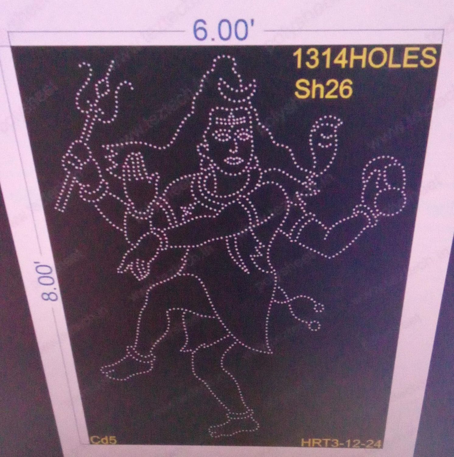 SH26 SHIVJI 8X6 FEET 1314 HOLES (2 PARTS)