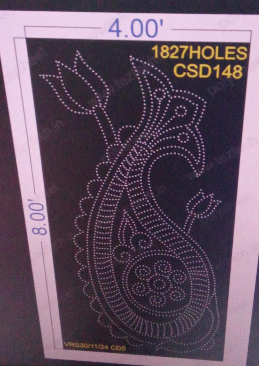 CSD148 DESIGN 1 PART 8X4 FEET 1827 HOLES