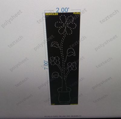 PLLR2.2 GATE PILLAR  7X2 383HOLES