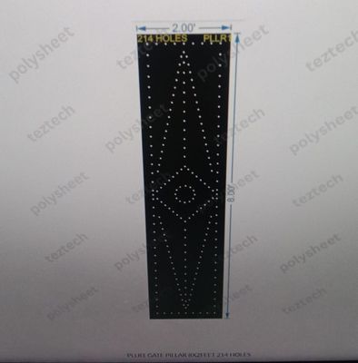 PLLR1 GATE PILLAR 8X2FEET 214 HOLES
