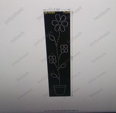 PLLR3 GATE PILLAR  8X2 285 HOLES