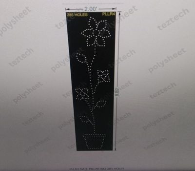 PLLR4 GATE PILLAR 8X2 285 HOLES