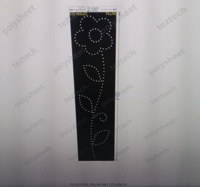 PLLR5 GATE PILLAR 8X2 172 HOLES