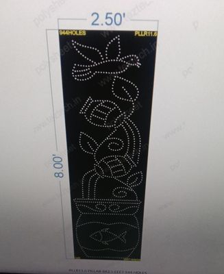 PLLR11.6  PILLAR 8X2.5 FEET 944 HOLES