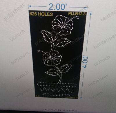 PLLR12.3 PILLAR 4X2 FEET626 HOLES