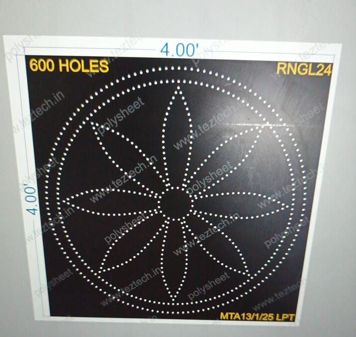 RNGL24 RANGOLI 1 PART 4X4 FEET 600 HOLES