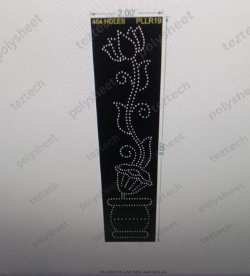 PLLR19 PILLAR 8X2 464 HOLES