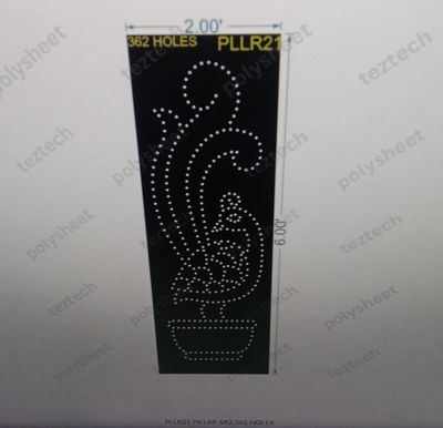 PLLR21 PILLAR 6X2 362 HOLES