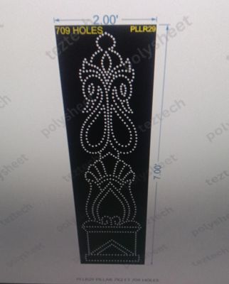 PLLR29 PILLAR 7X2 FT 709 HOLES
