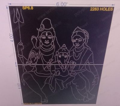 SP6.8 SHIV PARVTI 2 PARTS 8X6 FEET 2283 HOLES