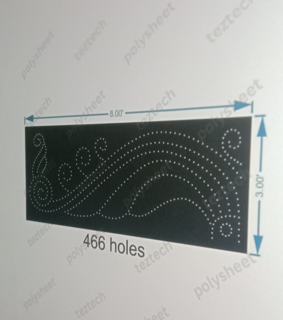 CGTR1 CURVE ROW 3X8 FEET 466 HOLES