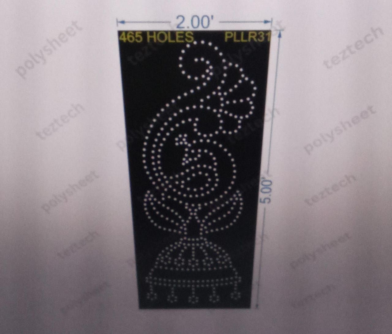 PLLR31 PILLAR 5X2 FT 465 HOLES