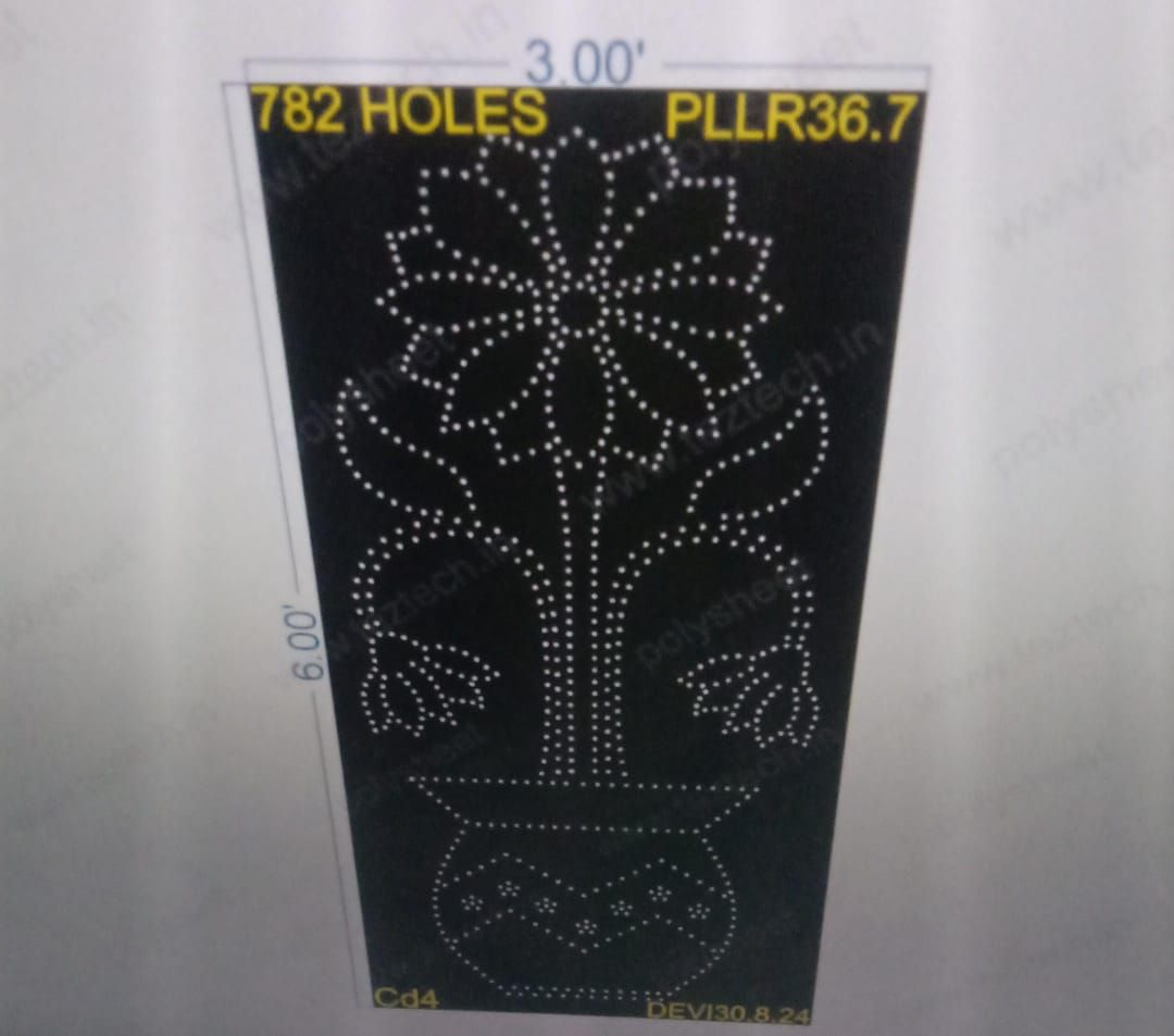 PLLR36.7 PILLAR 6X3 FEET 782 HOLES