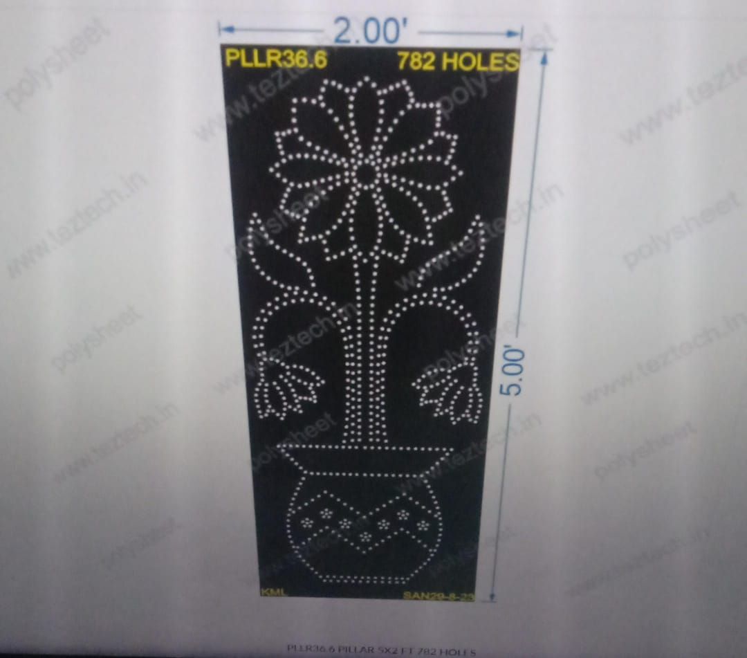 PLLR36.6 PILLAR 5X2 FT 782 HOLES