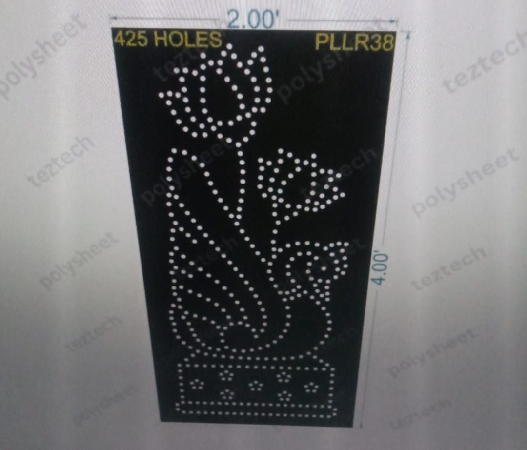 PLLR38 PILLAR 4X2FT 425 HOLES