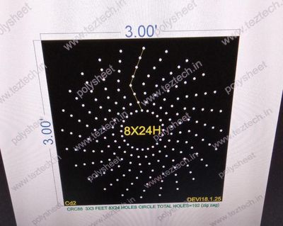 CRC88	3X3 FEET 8X24 HOLES CIRCLE TOTAL HOLES=192 (zig zag)
