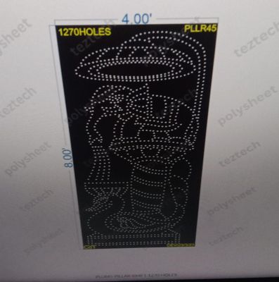 PLLR45 PILLAR 8X4FT 1270 HOLES