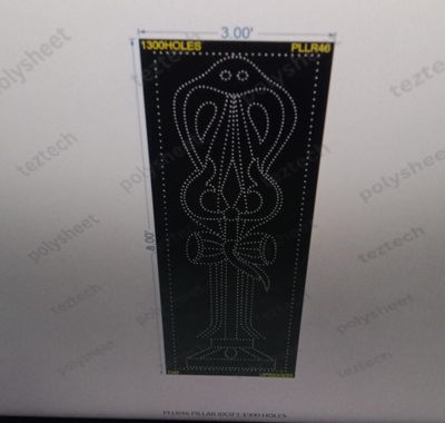 PLLR46 TRISHUL SNAKE BORDER PILLAR 1 PART 8X3 FEET 1300 HOLES