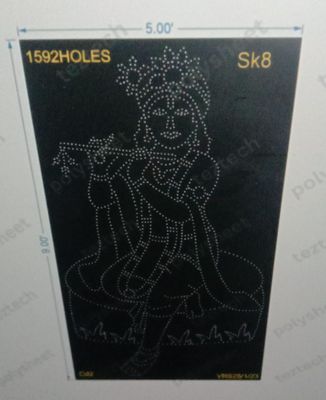 SK8  KRISHNA BHAGVAN 9X5 FEET  1592 HOLES 3 PARTS